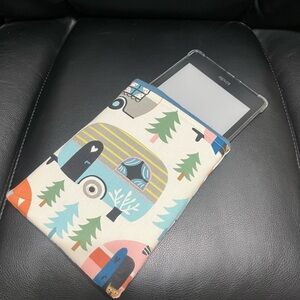 Colorful Kindle Sleeve with Camper Design